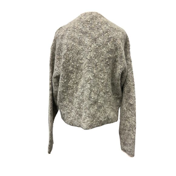 🤎 Casual Corner XL Mohair Blend Cardigan – Vintage 90s Textured Knit Neutral - Picture 4 of 5